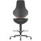 TEXON bureau- en laboratoriumdraaistoel met Supertec stoffering, ergonomisch, zithoogte 570-810 mm