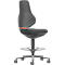TEXON industrie- en laboratoriumdraaistoel met stoffen bekleding, ergonomisch, zithoogte 570-810 mm