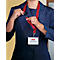 Textilband Durable, für Ausweishalter/Namensschilder, Karabinerhaken, Sicherheitsverschluss, L 440 x B 20 mm, Textil, rot, 10 Stück