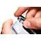 Textilband Soft Colour, mit Karabiner, B 15 x L 440 mm, 10 Stück, schwarz