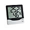 Digitales Hygrometer und Thermometer mit großem Display zeigt 25,2 Grad Celsius und 46 Prozent Luftfeuchtigkeit.