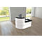 Theke Cento 2, bestehend aus 90 Grad Eckelement und gerader Theke, mit Seitenblenden