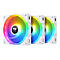 Thermaltake SWAFAN EX12 RGB - Premium Edition - Gehäuselüfter - 120 mm - weiß (Packung mit 3)