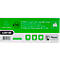 Thermische rol Exacompta, bedrukt aan achterzijde, 1-laags, 48 g/m², L 76 m x B 80 mm, Ø 80 mm, 10 rollen, wit