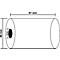 Thermische rol Exacompta SEPA, achterzijde bedrukt met tekst SEPA incasso, 1-laags, 55 g/m², L 18 m x B 57 mm, Ø 40 mm, 10 rollen, wit