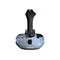 Ein Joystick in Blau-Grau, mit schwarzem Griff und rotem Knopf. Unten steht Airbus.
