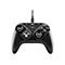 Schwarzer Thrustmaster eSwap Gaming-Controller mit Kabel vor weißem Hintergrund.