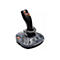 Schwarzer Gaming-Joystick von Thrustmaster mit grauer Basis, orangefarbenen Tasten und Xbox-Symbol.