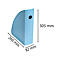 Tijdschriftenmap Exacompta BEE BLUE Pen Cube, voor A4+ documenten, met grijpgat, kunststof, pastelblauw, 6 stuks