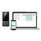 TimeMoto TM-616 tijdregistratiesysteem, wandmontage, complete oplossing, tot 200 gebruikers, ID via RFID/PIN, USB/LAN/WLAN, 5 RFID-kaarten