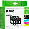 KMP Multipack Druckerpatronen für Epson 502XL in weisser Box mit grünem Blattmuster.