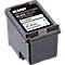 Schwarze KMP Tintenpatrone H168BX als Ersatz für HP 302XL vor weißem Hintergrund.