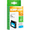 KMP Gold Tintenpatrone ersetzt HP 963XL, Cyan, auf weisser Verpackung mit grünem Blatt-Design.