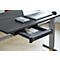 Tiroir de fond OrgaWork, soft-close, verrouillable, L 430 x P 410 H 70 mm, noir