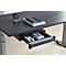 Tiroir de fond OrgaWork, soft-close, verrouillable, L 430 x P 410 H 70 mm, noir