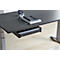 Tiroir de fond OrgaWork, soft-close, verrouillable, L 430 x P 410 H 70 mm, noir