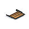 Tiroir pour bureau Elements à hauteur réglable électriquement, métal avec incrustation de bambou, L 424,6 x P 264,5 x H 36,5 mm, noir