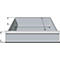 Tiroir pour rayonnage Système R 3000 et R 4000 - acier - pour largeur d'unité 994 mm - l. 907 x P 600 x H 206 mm - argenté