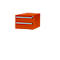 Tiroirs inférieurs Manuflex, pour établi Profi de profondeur 700 mm, rouge orangé