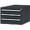 Tiroirs inférieurs Manuflex, pour P 800 mm, anthracite
