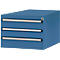 Tiroirs inférieurs Manuflex, pour P 800 mm, bleu brillant
