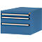 Tiroirs inférieurs Manuflex, pour P 800 mm, bleu brillant