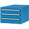 Tiroirs inférieurs Manuflex, pour P 800 mm, bleu clair