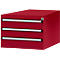 Tiroirs inférieurs Manuflex, pour P 800 mm, rouge rubis