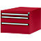 Tiroirs inférieurs Manuflex, pour P 800 mm, rouge rubis