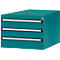 Tiroirs inférieurs Manuflex, pour P 800 mm, turquoise