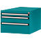 Tiroirs inférieurs Manuflex, pour P 800 mm, turquoise