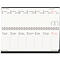 Tischkalender Korsch Edition Natur 2026, Querformat, 128 Seiten, Wochenübersicht, Kalendarium für D/GB/F/I, B 298 x H 105 mm, Naturkarton, schwarz