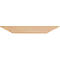 Tischplatte, Trapez, B 1600 x T 800 x H 25 mm, Buche-Dekor