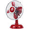 Tischventilator Retro Fan, 2 Geschwindigkeiten 2,5 W, USB-Anschluss, neig-& schwenkbar, B 195 x T 150 x H 130 mm, rot