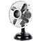 Tischventilator Retro Fan, 2 Geschwindigkeiten 2,5 W, USB-Anschluss, neig-& schwenkbar, B 195 x T 150 x H 130 mm, schwarz