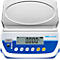 Tischwaage Adam Latitude LBX 6, Wägebereich 1 g-6 kg, LC-Display, Netzanschluss/Akku, B 255 x T 290 x H 105 mm, Edelstahl, weiß-blau