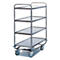 Tischwagen für Labor und Produktion, 4 Etagen, 800 x 500 mm