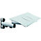 Toetsenbord- en muistafel voor inpak- en werktafel Rocholz System 1200/1600/2000, met scharnierarm, werkoppervlak: B 640 x D 172 mm, grijs