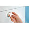 Toiletpapierhouder tesa Moon, bevestiging zonder boren, incl. kleefoplossing, verwijderbaar, roestvrijstalen look