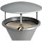 Toit pour cendrier sur pied, argent