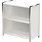 TOLEDO boekenkast, met zicht-achterwand, 2 OH, B 800 x D 380 x H 780 mm, wit