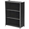 TOLEDO boekenkast, met zicht-achterwand, 3 OH, B 800 x D 380 x H 1150 mm, antraciet