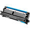 Cartouche de toner bleue Brother sur fond blanc.