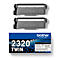 Toner original Brother TN-2320, pack de deux, noir