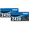 Toner original Brother TN-2420, pack de deux, noir