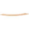 Top de comptoir pour comptoir série Tool, élément extérieur, rond, L 2200 x P 350 x H 19 mm, bois, décor hêtre