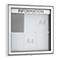 Top-informatiebord, puntig, 60 mm diep, 3 x 2, aluminium zilver