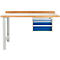 TOP-werkbank met 3 schuifladen, aanbouweenheid, B 1500 mm, lichtgrijs
