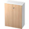 TOPAS LINE archiefkast, 3 dossierhoogtes, afsluitbare deuren, decor wit/eiken