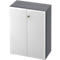 TOPAS LINE archiefkast, 3 dossierhoogtes, afsluitbare deuren, grafiet/wit